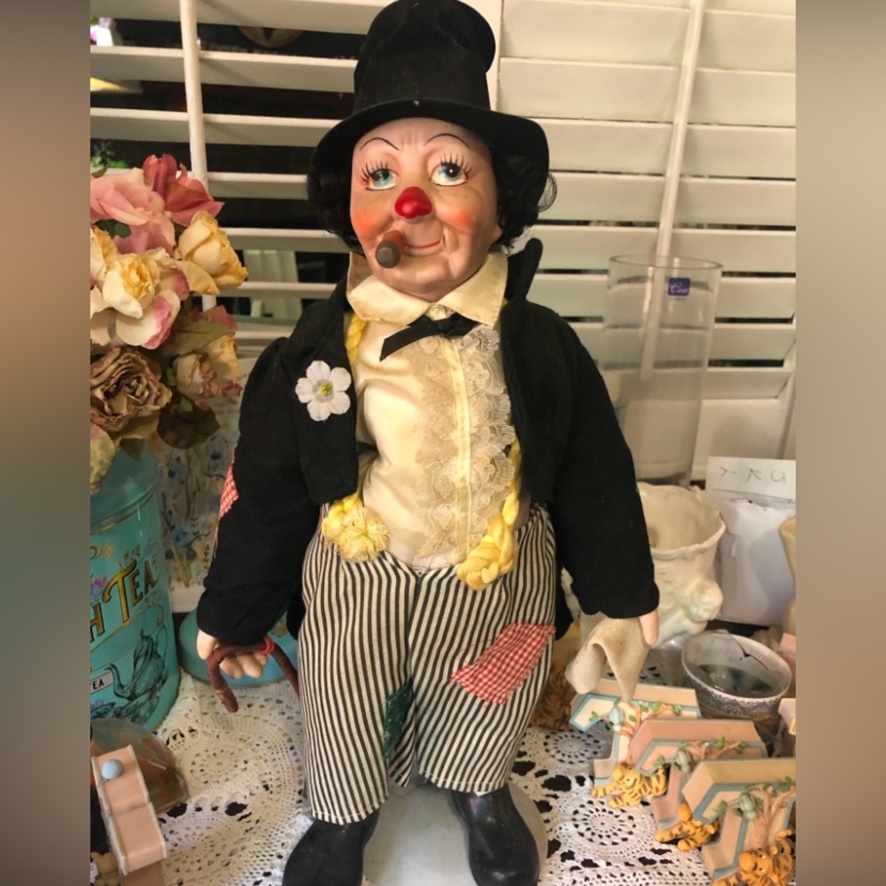 Emmett Kelly collectable doll